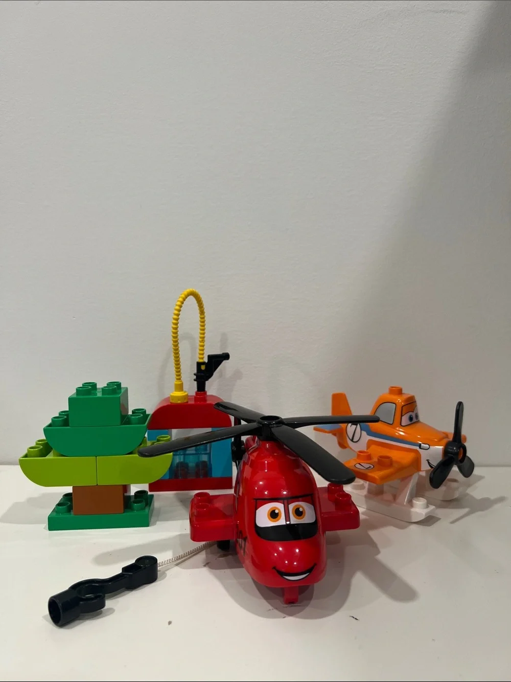 LEGO DUPLO RED FIRE & RESCUE HELICOPTER BLADE RANGER & DUSTY Disney 10538